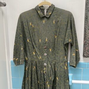 Vintage Springbok/Antelope safari dress